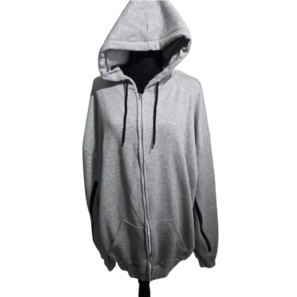 Inspired Comforts Gray Zip-up Hoodie 3XL